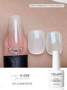 XEIJAYI 5件組/套 7.3ml 冰透免洗凝膠指甲油，適合所有季節 - 彩色 - 查看 4