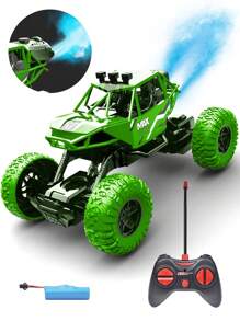 1pc Remote Control Off-Road Vehicle, Rechargeable RC Car With Spray Function, Monster Truck Pickup Toy RC Car Toy, Suitable For All Terrain, Classic Affordable RC Car Toy Gift For 6-10 Year Old Boys