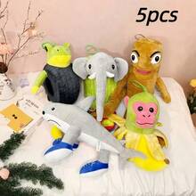 新款 1 件 Tung Tung Tung Sahur 毛绒玩具，Tralalelotralala 毛绒玩具，神话生物毛绒玩具 - 病毒式表情包玩具，搞笑丑萌娃娃，完美的恶作剧礼物、生日礼物、儿童玩具 - 彩色 - 查看 2