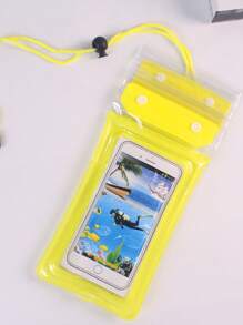 1 Peça Bolsa Impermeável para Telefone Celular com Câmara de Ar Transparente Grossa, Bolsa Impermeável de Deriva na Praia, Estojo Impermeável para Telefone Celular com Tela de Toque