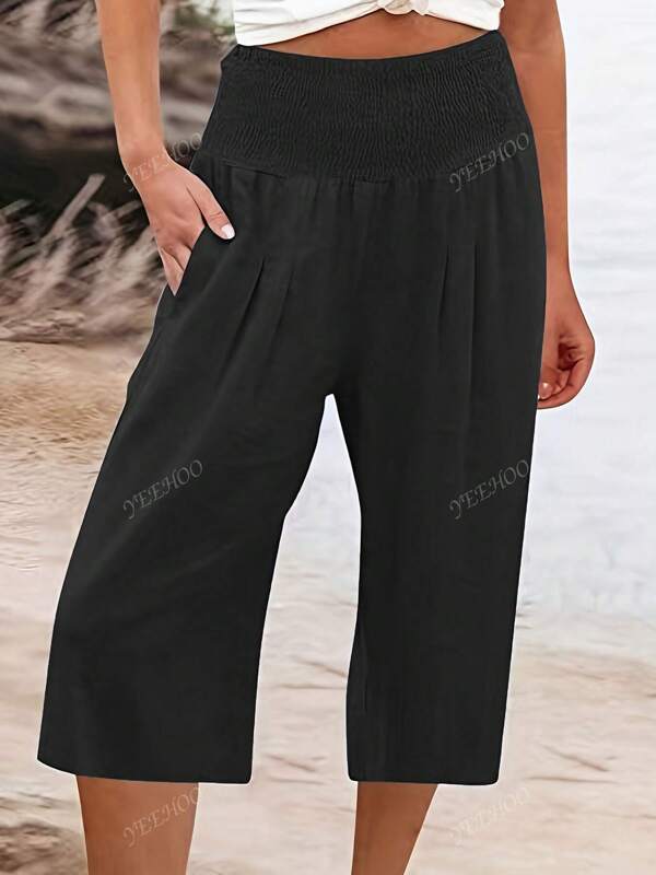 Women's Casual Comfortable 3/4 Length Shorts, New European And American Style Summer