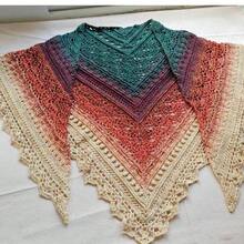 300g Colorful Pure Cotton Cake Gradient Cotton Rainbow DIY Scarf Shawl Skirt Wool Yarn Crochet - Multicolor - View 11