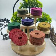 40pcs New Chinese Style Multi-Color Spiral Incense, Fragrant Floral Aroma Coil Incense Sticks With Ingredients Like Dragon's Blood, Sage, Cherry Blossom, Lavender, Suitable For Yoga, Meditation, Sleep, Relaxation