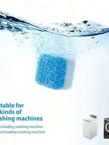 Kit 10 Washing Machine Cleaner, Solid Effervescent Tablet For Stain Removal - Màu xanh lam - Xem 2