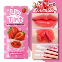 20 件/盒纹身口红拭子唇釉，持久防水一次性不粘液体唇膏，便携，女士唇彩染色香烟拭子唇彩#01 - Color#01 CaoMei - 查看 2