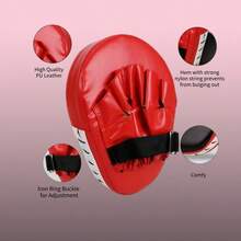 1 Pc Kick Boxing Gloves Training Adults Equipment Pad Punch Target Bag Men MMA PU Karate Muay Thai Free Fight Sanda Boxing Gear - Multicolor - View 2