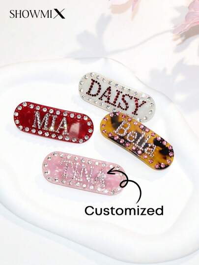 手作り ダイヤモンド装飾アセテートヘアクリップ、エレガントなスプリング/サマーヘアアクセサリー、記念日/ウェディングの好意品として適しています。丈夫で、カラフルで、かわいくて、おかしくて、カワイイ、Y2K、スタイリッシュ、ユニセックス、カジュアル、オーダーメイド、パーソナライズ、ユニーク、カスタマイズされた、彼/彼女/家族/友人/子供への理想的なギフト、記念日、バレンタインデー、母の日、誕生日、こどもの日、父の日、卒業、ウェディング、新築祝いに最適