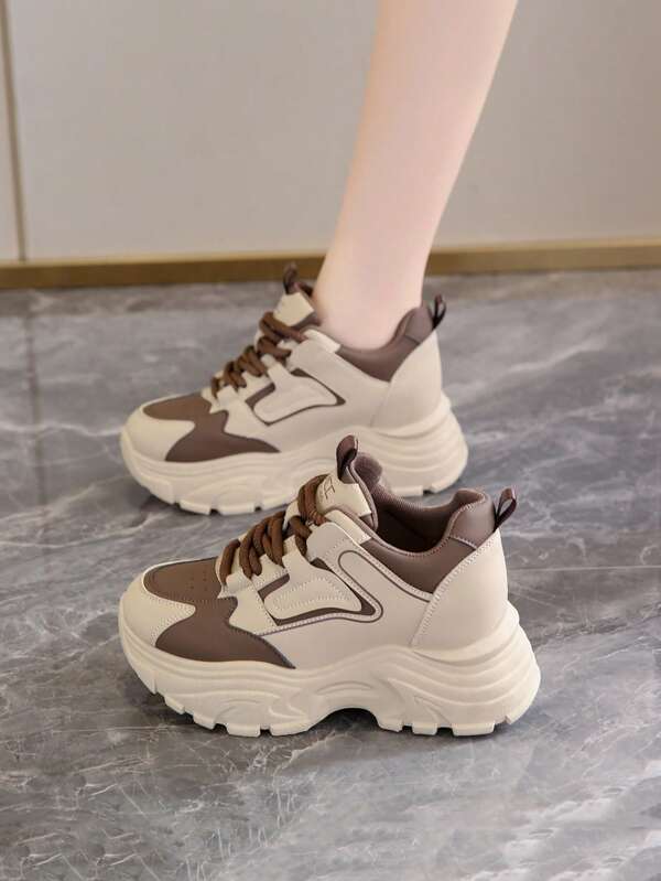 scarpi sportivi con platform da donna