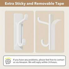 5pcs Heavy Duty Adhesive Wall Hooks - No Drill Sticky Hangers For Bathroom, Kitchen, RV - Modern Black Finish, Holds Coats, Towels, Umbrellas, Bathroom Hooks, Utility Hooks