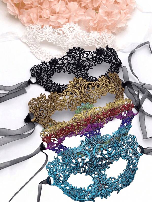 Máscara de baile estilo boêmio, 1/2 peças, máscara de renda sexy para baile de máscaras, carnaval, festa à fantasia e festa de plateia. Máscara para baile de máscaras, máscara para festa na piscina, máscara de lingerie, máscara sexy de meia face.