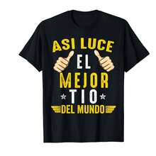 Regalos Para Tio Dia Del Padre Camiseta Mejor Tio Del Mundo T-Shirt(SO Valentine's Day Gifts - Black - View 1