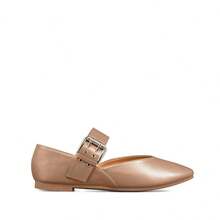 1 Paar Punk-Stil TPU-Schnalle Spitz Zulaufende Lässig flache für Frühling & Sommer