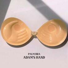 1pc Thickened Palm-Shaped Adhesive Bra Pads - Seamless, Invisible, Anti-Slip, Push-Up Nipple Covers For Small Busts - Enhances Cleavage, Breast Lift, Comfortable, Reusable, Hypoallergenic, And Sweat-Resistant Seamless Underwear Solution