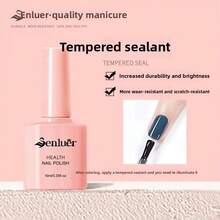 1 件 10 毫升玻璃面漆持久透明橡胶面漆 LED UV 强化指甲高光泽面漆凝胶指甲油 - 彩色 - 查看 20