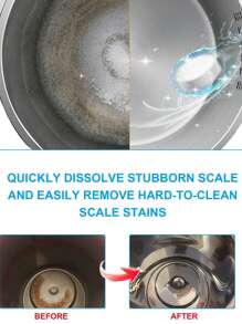 除垢泡腾片，清洁水壶、咖啡机，去除顽固污渍和水垢