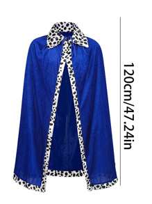 King Costume Cape For Adult Mardi Gras Velvet Robe,Festival Costume Props,Cosplay