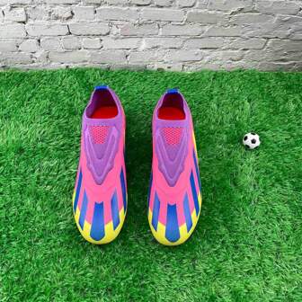1 双足球/足球鞋，长钉户外训练鞋，适用于硬地/室内人造草坪，轻质高性能防滑设计专业团队运动鞋，适用于足球/橄榄球