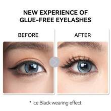 Wosado Soft Magnetic Eyelashes All-In-One Box, Reusable, Glue-, Waterproof, Lightweight, Natural Style Makeup Cosmetic - #17 Ice Black All-in-one - View 1