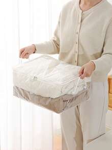 1PC 棉被收纳袋家用透明被子衣物整理袋大容量防潮搬家衣服打包袋子