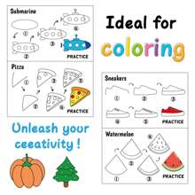 1 Piece Step-By-Step Drawing Guide, How To Draw Simple Cartoon Characters And Animals - Suitable For Children And Beginners - Boys And Girls Can Enjoy Fun Doodle Style Drawing Experience, New Children's Simple Sketch Cartoon Doodle Step-By-Step Drawing Book (Random Style And Color), Back To School / Welcome Learn School Supplies, School Essentials, Back To School, School, Back To School Supplies