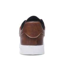 1 Paar Herrenschuhe im britischen Stil mit Schnürung, niedrigem Oberteil, lässige flache Schuhe, PU-Leder, Outdoor-Sport-Skateboardschuhe, Arbeit/Pendeln/Freizeit
