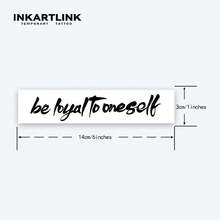 INKARTLINK Waterproof Semi-Permanent Tattoo Stickers | Artistic English Phrase & Plant Temporary Tattoos | Inspirational Fake Tattoo For Arms & Shoulders - Black - View 5