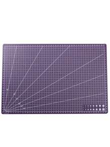 1 pezzo Tappetino da taglio multicolore, adatto per patchwork, carta, argilla e artigianato, taglia A3 in materiale PP - Forniture per ufficio e scuola, tappetino da taglio artigianale di precisione A3 rotante, materiale PP, adatto per cucito e progetti fai da te