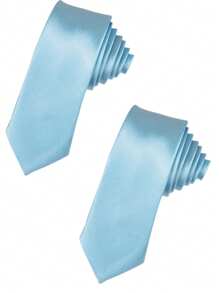 1 pieza Corbata de unicolor para hombre, corbata formal de negocio estrecha (2 pulgadas de ancho), brillante casual, adecuada para uso diario, bodas, banquetes, fiestas, eventos, regalo