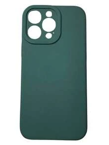 Case Cover Silicone Velvety Rubber With Closed Camera Square High Relief For Cell Phone 16 Pro Max Brown, Green, Orange, Red, Assorted Colors - Dark Green - View 1
