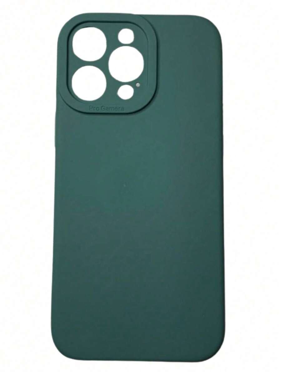Case Cover Silicone Velvety Rubber With Closed Camera Square High Relief For Cell Phone 16 Pro Max Brown, Green, Orange, Red, Assorted Colors - Dark Green - View 1