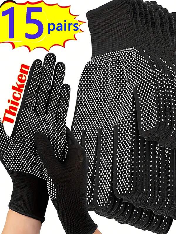 5/10/15 Pairs Of Breathable, UV Resistant, Adhesive Anti Slip Full Finger Gloves, Suitable For Outdoor Cycling And Fitness