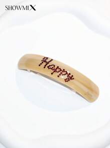 Premium Acetate Hair Clip With Handcrafted Diamond Inlaid, Elegant Aesthetic Hair Accessory, High-Quality Snap Clip