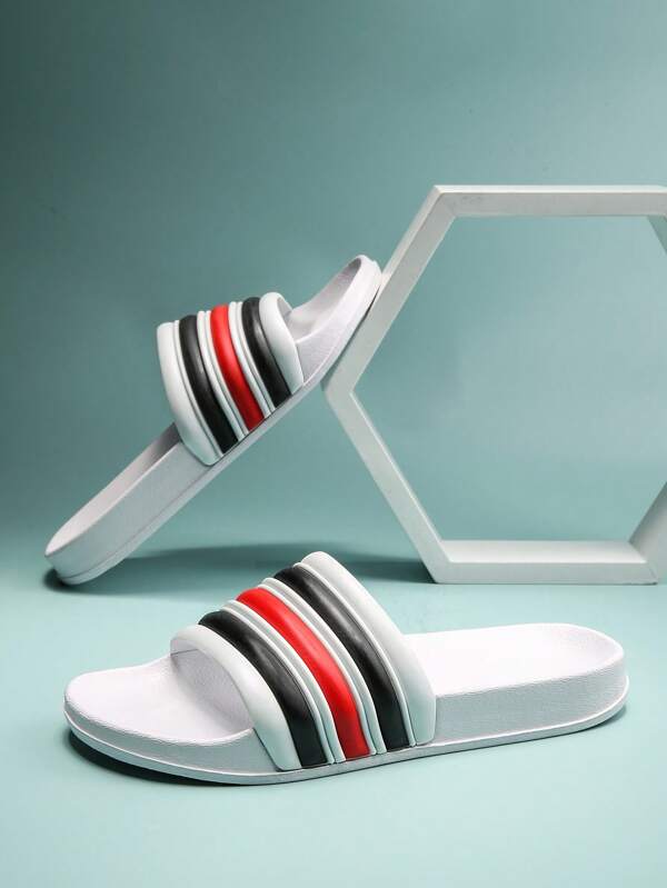 Rainbow Cushioned Soft Sole Slippers For Women And Men House Slides Shower Sandals