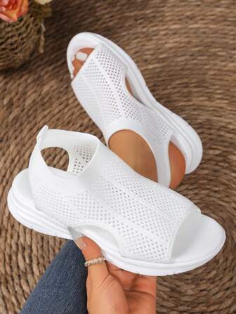 Plain Perforated Casual Woven Fabric, Fashionable Knitted, Breathable, 2025 New Design