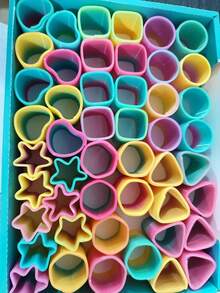 6/12/24/60pcs/Pack Magic Rainbow Fountain Set, Random Shapes And Colors, Creative Party Favors And Birthday Gifts For Friends - Multicolor - View 6