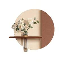 3D Sandstone Decorative Painting, Modern Cream Aesthetic Living Room Sofa Background Wall Art, Premium Green Plant Wall Decor [Artificial Green Plant Not Included]