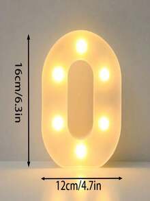 1pc 16cm Illuminated Letter Light, LED Alphabet Light, Glowing Letters, 26 Letters And 10 Numbers, Suitable For Various Occasions Like Parties, Proposals, Birthdays, Etc. - Warm white light - View 27