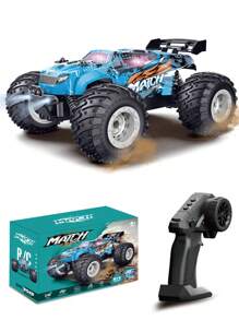 1 Stück Ferngesteuerte Autoragelle, 2,4 GHz Allgelände-RC Monstertruck, Aufladbares Fernsteuerfahrzeug mit LED-Leuchten, 22 km/h Hochgeschwindigkeits-RC Drift-Auto mit Geschwindigkeitsanpassung, geeignet für Kinder von 6-12 Jahren, Weihnachts-/Halloween-/Oster-/Geburtstagsgeschenk