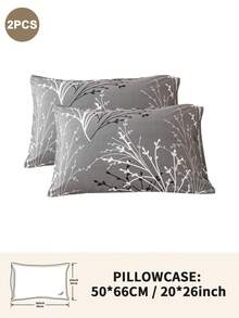 1pc/2pcs/4pcs Polyester Floral Pattern Pillow Cover Set (Pillow Inner Not Included), Soft & Comfortable, Suitable For All Seasons - Multicolor - View 10