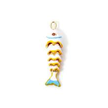 1 Pc Brass Ocean Jewelry 3D Fish Animal Movable Pendants 18K Plated Enamel Charms For Necklace DIY Jewelry