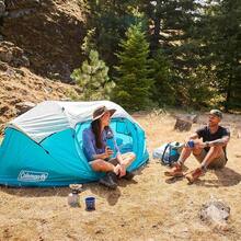Coleman Pop-Up Instant Tent Sets Up In 10 Seconds, Portable & Lightweight 2/4 Person Tent With Adjustable Rainfly - Blue - View 6