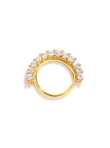 925 Sterling Silver Fashion Multi-Purpose Nose Ring/Nose Stud/Earring/Ear Cuff/Ear Clip Piercing Jewelry, Suitable For Various Occasions