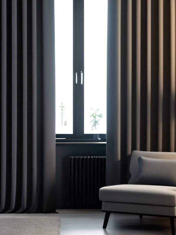 Cortina Box Inteira Para Banheiro Anti Mofo Resistente Alta Qualidade 100% PVC Preto