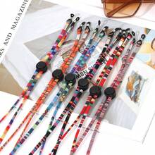 6Pcs Bohemian Style Colorful Hand Woven Glasses Chains, Adjustable Length Fashion Eyeglasses Lanyards, Anti-Lost Fashion Glasses Hanging Ropes, Practical Eyewear Strap Suitable For Travel Fashion Glasses Presbyopic Glasses Daily Outdoor Accessories - Multicolor - View 10