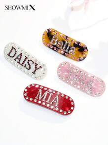 Handgemachte Haarspangen mit Diamantenbesatz aus Acetat, elegantes Frühlings-/Sommer-Haaraccessoire, geeignet als Jubiläums-/Hochzeitsgeschenke, langanhaltend, farbenfrohe, süße, niedliche, witzige, kawaii, Y2K-Stil, stylisch, unisex, lässig, personalisierbar, einzigartig, maßgeschneidert, ideale Geschenke für ihn, ideale Geschenke für sie, für Freundin, Freund, Familie, Freunde, Kinder, zu Jahrestagen, zu Valentinstag, zu Muttertag, zu Geburtstagen, zu Kindertag, zu Vatertag, zu Abschluss, zu Hochzeiten, zu Einweihungen