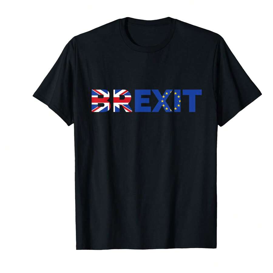 Love Brexit British Independence Day T-Shirt*EX Gifts For Kids - Black - View 1