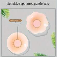 10 Reusable Seamless Silicone Nipple Covers - Invisible, Self-Adhesive, Anti-Convex Breast Patches For Women - Comfortable, Breathable, And Easy To Clean Bra Accessories(2/10pcs)
