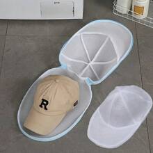 Tragbare selbststehende Wäschetonne, mit Reißverschluss - Multifunktionale Mesh Wäschetasche für Mützen, Kleidung und Accessoires, kompakter Vliesstoff-Aufbewahrungsorganizer, Wäschezubehör, Kleiderpflege, selbststehende Ausführung, Stoffkonstruktion, Wäschetasche