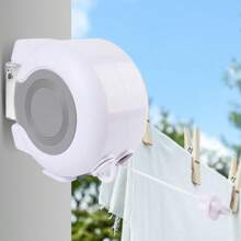 13m ausziehbare Doppelleine Wäscheleine - windbeständig, robuster Kunststoff, Drehgelenk Design Wäschetrockner