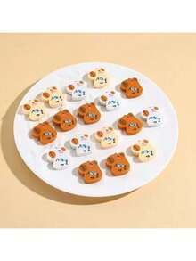 50pcs Mini Animal Erasers, Hippo Erasers, Panda Erasers - Multiple Cute Cartoon Animal & Novelty Designs, Suitable For School & Office Supplies, School Prizes, Back To School, School Essentials, Christmas - Multicolor - View 9